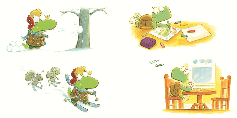 It’s a wintry day, so Croc and Turtle are ready for snow fun! But Croc likes outside activities and Turtle likes inside activities. What happens when best friends have very different ideas of fun? In this new humorous and heartwarming adventure, Croc and Turtle navigate the ups and downs of friendship.